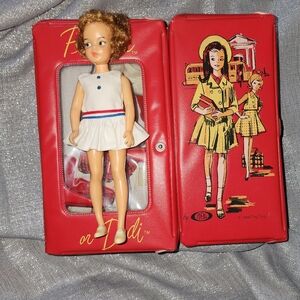 VTG IDEAL PEPPER DOLL + STUDENT DOLL CASE ACCESSORIES
